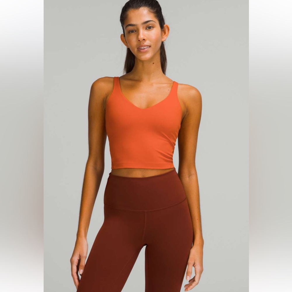 Lululemon Athletica Orange Tank Top Size 2 
Excellent condition